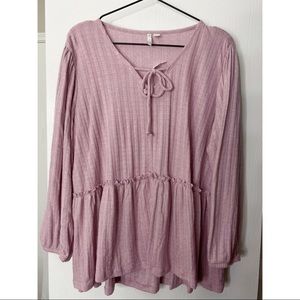 NWT CATO Peplum Flowy Blouse